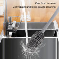 Cepillo de Limpieza de Silicona Duradero Cepillo de Escobilla para Botella de Vino con Mango Largo Reforzado Equipo de Limpieza de Lavandería - details 6