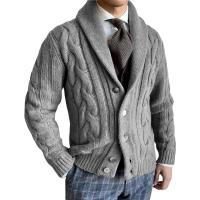 Suéter de Lana Gruesa con Tapa Abierta Chaqueta Cálida Casual para Hombres Moda en Cardigans - details 11