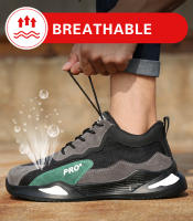 Zapatos de Trabajo Indestructibles Nuevos Zapatillas de Acero a Prueba de Golpes y Anti-perforación Botas de Seguridad para Hombres Hechas en China - details 6