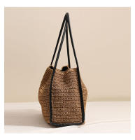 Bolso de paja de gran capacidad estilo francés, bolso de playa para vacaciones, bolso de hombro de moda - details 3