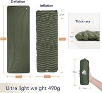Colchón Inflable Portátil Esterilla Ligero, Resistente, Ideal para Acampar, Viajar a la Playa - details 24