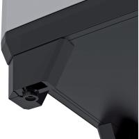 Armario Alto de Resina 2 Puertas, 3 Baldos Regulables en Altura Tamaño 173 x 68 x 39 cm Gris/Negro - details 5