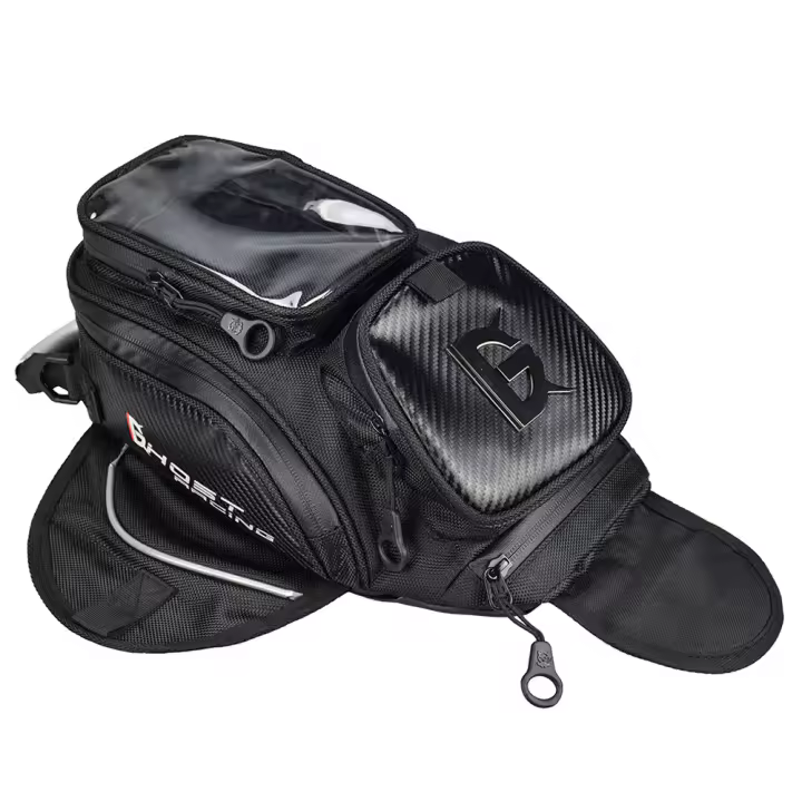 Mochila de Motocicleta Resistente al Agua Bolsa de Tanque de Combustible de Moto con Imán - 1