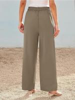 Cargo de cintura alta para mujer Pantalones rectos primavera-otoño - details 13