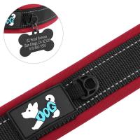 Collar perro acolchado de nailon personalizado, reflectantes personalizados para perros pequeños, medianos y grandes, collares - details 5