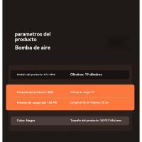 Infladores de neumáticos, compresores de aire portátiles, bombas de neumáticos sin cable de 150 PSI, bombas de aire para coches, motos, bicicletas, balón con manómetro y luces LED - details 15