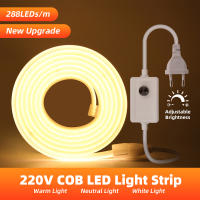Tira de Luz LED COB Ajustable 220V 288 LEDs/M Suave y Flexible Cinta Luz IP65 Impermeable 3000K-6000K Lámparas LED para Decoración del Hogar Marca XUNATA - details 0