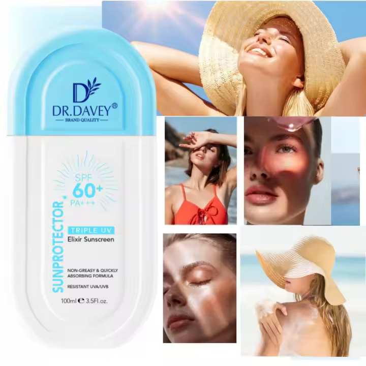 FACE & BODY SUNBLOCK SPF60+++ crema solar Protector solar Aislamiento Protección UV Refrescante No graso Cuerpo completo Adecuado para hombres y mujeres - 1