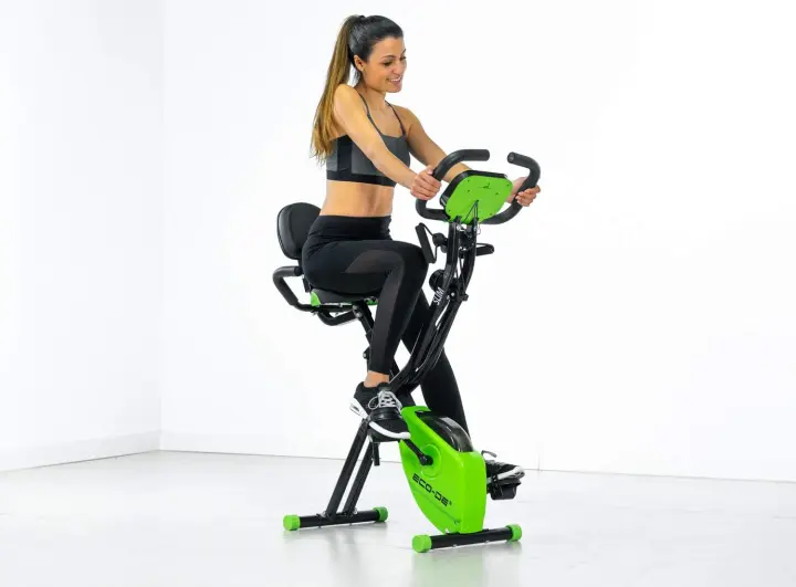 Bicicleta Estática Plegable Magnet Bike, Pantalla LCD Multifunción, Volante de Inercia, 8 Niveles de Resistencia, Sensor de Frecuencia Cardíaca, Manillar Doble, Bici de Spinning - 1