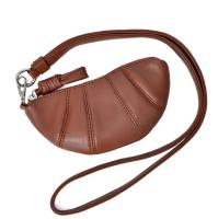 Billetera cero lindo croissant diseño de sentido nicho mini forma cóncava bolso de auriculares de lápiz labial - details 0
