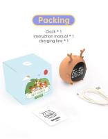 Bonito reloj despertador Digital para niños, despertador de cabecera para dormitorio, Despertador con temporizador - details 10