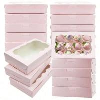 Cajas de Dulces de Pastel de Papel Kraft 10/20Pcs Ideal para Empaquetado de Joyas de Boda - details 0