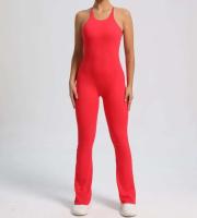 Mono deportivo de yoga sin costuras para mujer, color melocotón, glúteos ajustados, tirantes ajustables, belleza de espalda, gimnasio - details 12