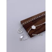 S Pure Bread Head Pulsera fina para mujer, joyería de plata de nicho, regalo exquisito para novias, tendencia Ins - details 0