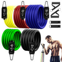 Juego de bandas de resistencia para ejercicios físicos, tubos elásticos, cuerda de tracción, banda de Yoga, equipo de entrenamiento para gimnasio en casa, 360 libras - details 5