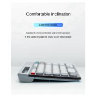 Teclado y ratón redondos inalámbricos con Bluetooth, adecuado para tabletas y portátiles, negro - details 5