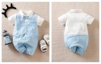 Bodi Suit de Verano para Bebés de 0-18 Meses Estilo Gentleman para Niños y Niñas - details 8