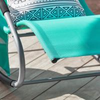 jardín Mecedora con reposapiés Tumbona ergonómica Negro OGS28-SCHx2 ES - details 54