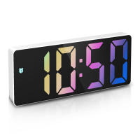 -reloj despertador Digital inteligente para mesita de noche, dispositivo electrónico de escritorio, despertador, LED - details 6