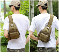 Mochila táctica de nailon impermeable de estilo militar para pesca, caza, correr, senderismo, ciclismo, camping - details 1