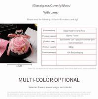 Regalo Creativo San Valentín Cumpleaños Mujeres: Rosa Eterna en Florero de Cristal para Bodas y Matrimonios - details 0