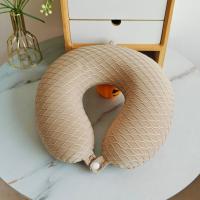 Almohada de viaje en forma de U con patrón de escamas de pescado, almohadilla para reposacabezas para siesta, suave y agradable para la piel, Protector de cuello para dormir de rebote lento - details 3