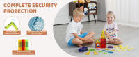 SucceBuy 55 Uds. De azulejos magnéticos, juego de bloques de construcción magnéticos con Base de coche y 16 tarjetas digitales, juguetes educativos apilables STEM - details 3
