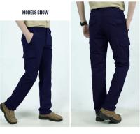 Pantalones largos militares ligeros e informales para hombre, ropa impermeable de secado rápido para acampar, transpirable - details 2