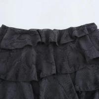 BUNO-Minifalda asimétrica para Mujer, diseño con volantes, cintura media, cremallera lateral, faldas femeninas de moda para Mujer - details 3