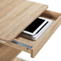 Mesa Ordenadora con Ruedas Pequeña Escritorio para Juegos con Cajón Espacio Límite Negro 79,5x56x51cm - details 5