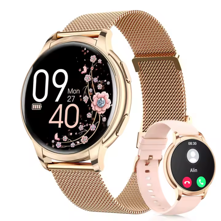 Reloj Inteligente para Mujeres 2024 Ultra 9 Series NFC HD Llamada Rastreador de Fitness Personalizado para Android IOS Regalo para Damas con Pantalla Personalizada - 1