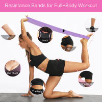 Banda de bucle de resistencia larga para ejercicio de cuerpo completo, círculo de bucle de Fitness, bandas elásticas de Yoga Unisex, equipo de gimnasio de entrenamiento para el hogar - details 1
