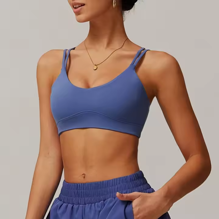 Sujetador Deportivo Suave de Color Sólido Secado Rápido Perfecto para Yoga y Correr al Aire Libre - 1