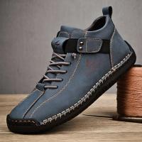 Zapatos Casuales de Cuero Hechos a Mano para Hombre 2024 Zapatillas Deportivas Transpirables para Exteriores - details 6