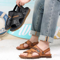 Nuevas Sandalias de Hombre de Cuero Genuino Suela Suave de Tendón de Res Cómodo para la Playa - details 3