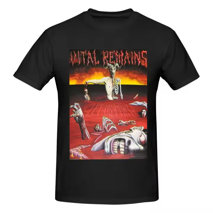 Camiseta de manga corta para hombre, Camisa de algodón, color negro, Let Us Pray - 1
