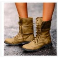 Botas martin para mujer, botas cortas informales con cordones, zapatos para mujer - details 0