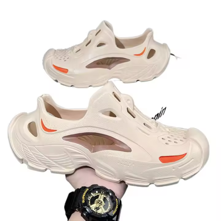 Zapatos de agua de verano para hombre con diseño hueco y amortiguación para conducir y hacer deporte, sandalias de playa - 1