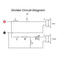 Divisor de frecuencia de placa de Audio de 2 vías para altavoz, filtros cruzados de graves agudos, 120W, HIFI, 2 unidades - details 3