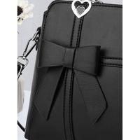Bolso de moda con decoración de lazo de color sólido para desplazamientos, esencial para las mamás que salen, bolso minimalista de gran capacidad Mochila de lujo de alta gama - details 6