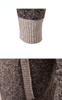 Otoño Invierno hombres comodidad cuello alto abrigo Casual moda al aire libre polar suéter grueso nuevo sólido comodidad mantener caliente Tops - details 6