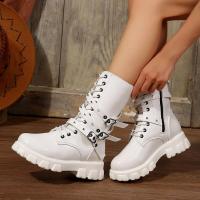 Botas planas martin para mujer, zapatos de moda, Otoño e Invierno - details 3