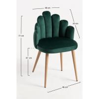 Miguel - Sillas Comedor - Silla Hand Terciopelo - Verde - details 1