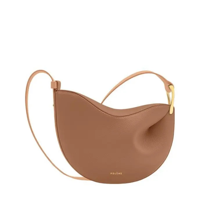 Bolso De Guisantes De Cuero Para Mujer Bolso De Bola De Masa De Sillín Cruzado De Un Hombro Pequeño - 1