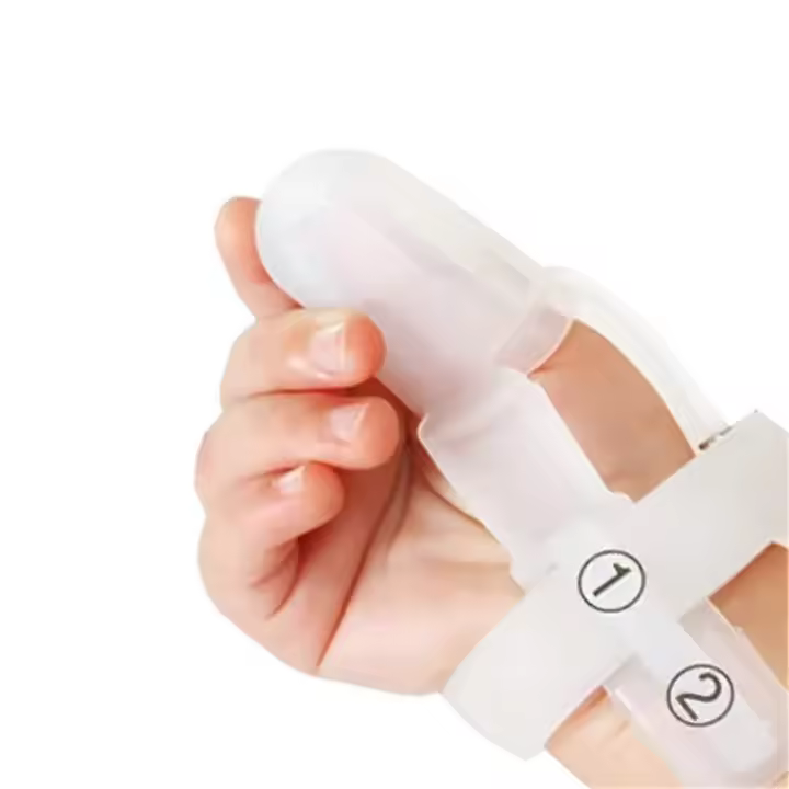 Prevención de succión del pulgar para niños pequeños, protector de dedos, kit de tratamiento de prevención de mordedura de uñas para chupar el pulgar - 1
