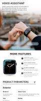 HW67 PRO MAX reloj inteligente con Bluetooth, llamada, asistente de voz, NFC, pantalla dividida, Modo deportivo, recordatorio de mensajes - details 7