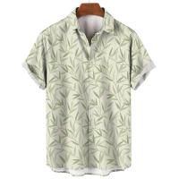 Moda Verano Hawaiiana para Hombres Camisa Suelta con Manga Corta, Estampado 3D Retro, Ideal para Vacaciones en la Playa - details 2