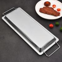 Plancha Rectangular plana para cocinar, accesorio para parrilla de Camping, con 2 asas - details 1