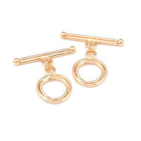 Pulsera de Tirantes Geométricos de Latón Dorado 18K Clasps para Hacer Joyería DIY - details 13