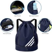 Mochila deportiva impermeable con cordón, bolsa de gimnasio, nuevo diseño - details 1